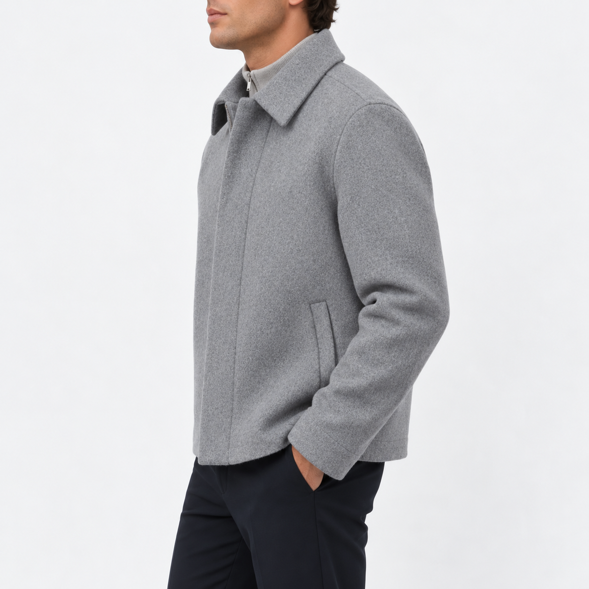 Men Wool Blend Jacket