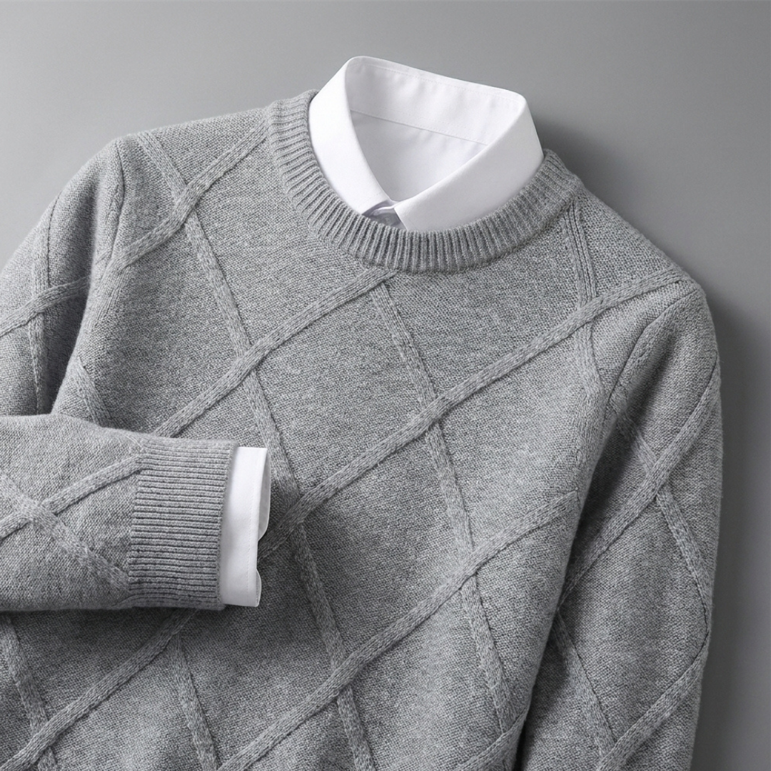 Men Cashmere Crewneck Sweater