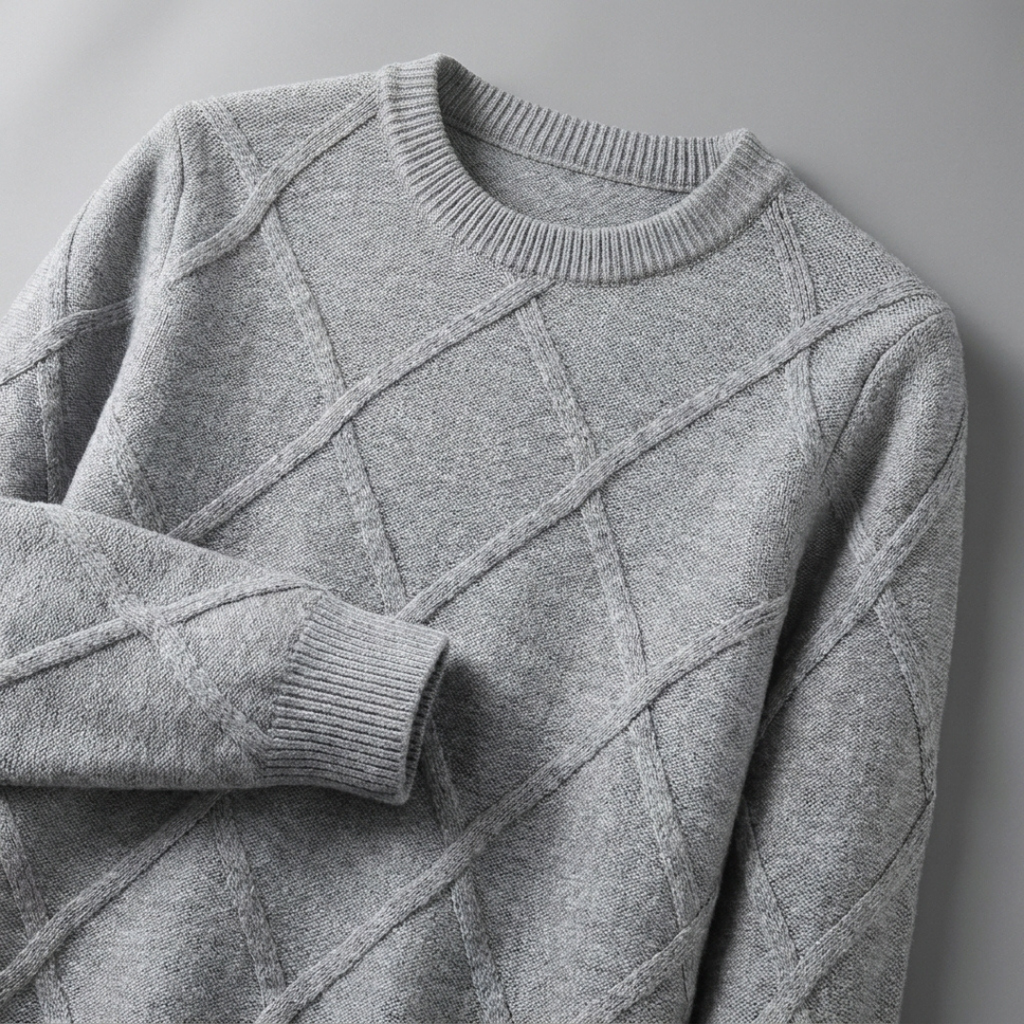 Men Cashmere Crewneck Sweater