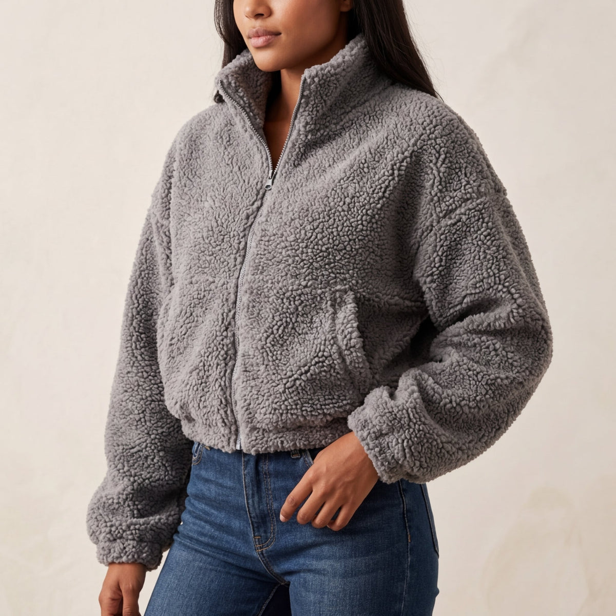 Women Sherpa Fleece Jacket