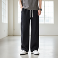 Men Cotton Relaxed Pants - Black
