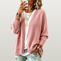 Women Open Knit Cardigan - Pink