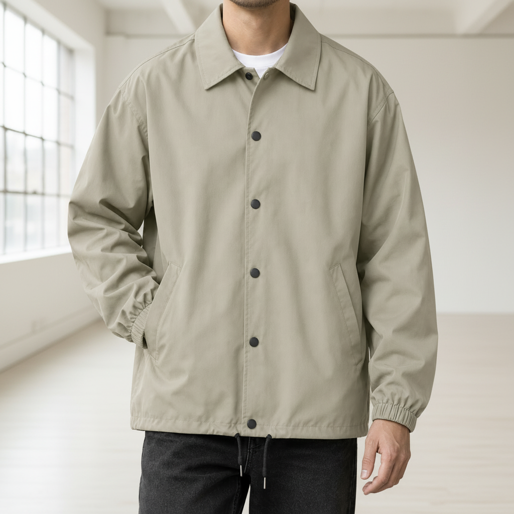 Men Coach Jacket - Khaki