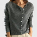 Women Asymmetrical Button Cardigan