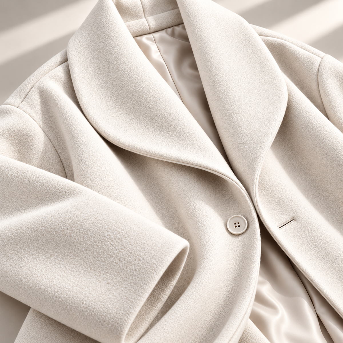 Women Shawl Collar Swing Coat