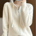 Women Hooded Zip Cardigan