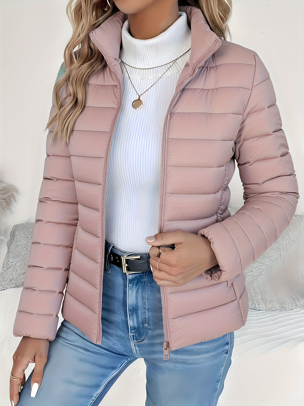 Women Cropped Puffer Jacket