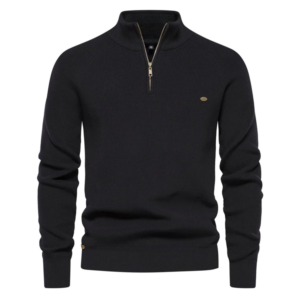 Men Cotton Half Zip Sweater