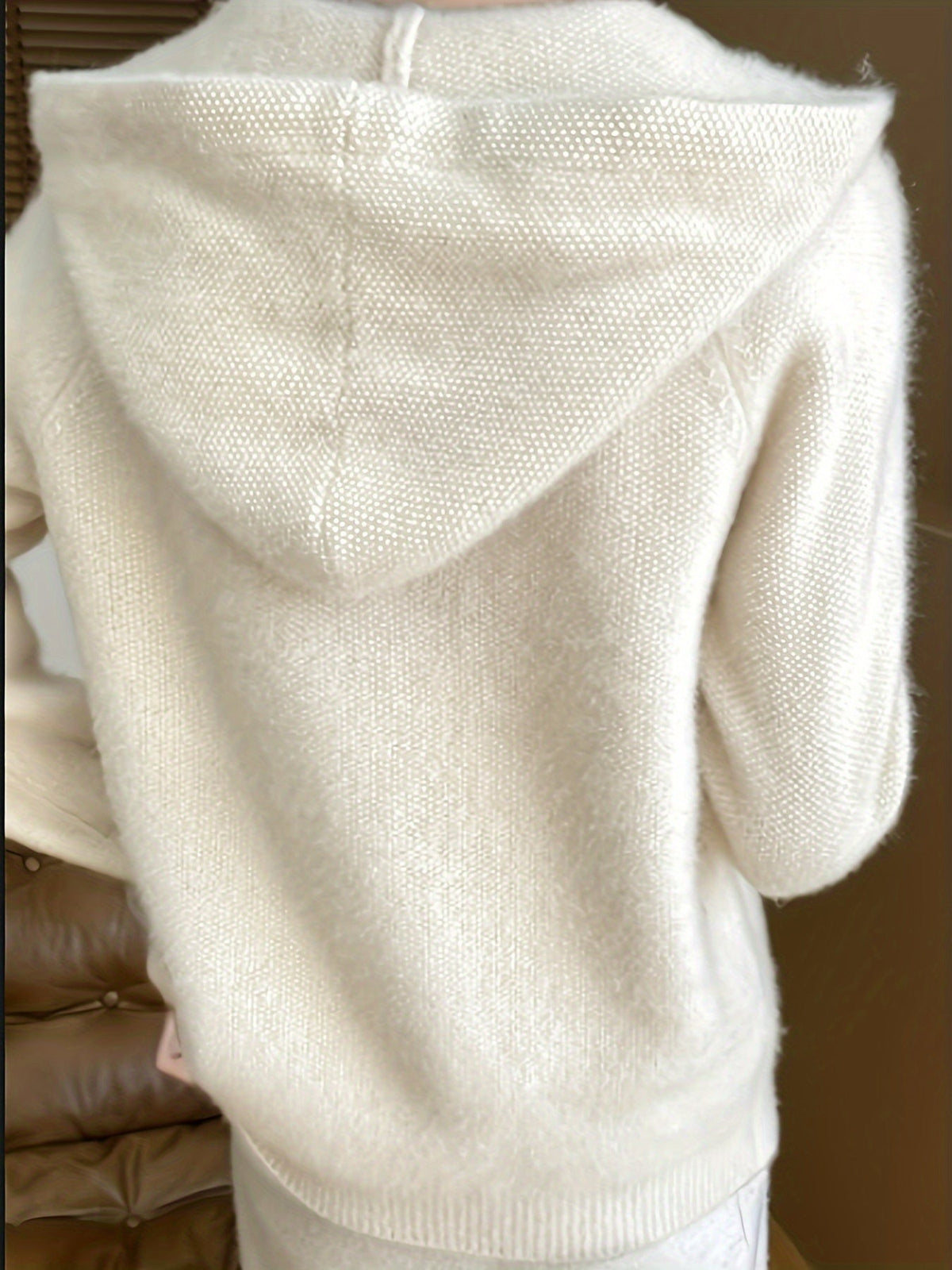 Women Hooded Zip Cardigan