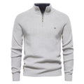 Men Cotton Half Zip Sweater