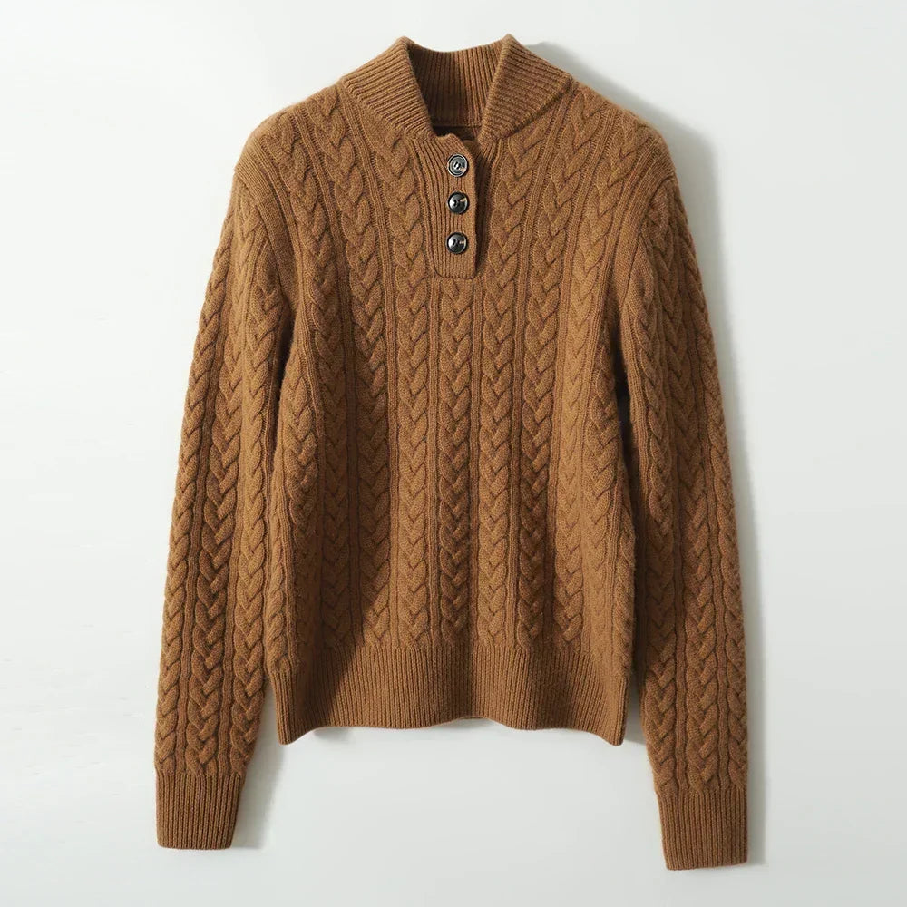 Women Cable Knit Sweater