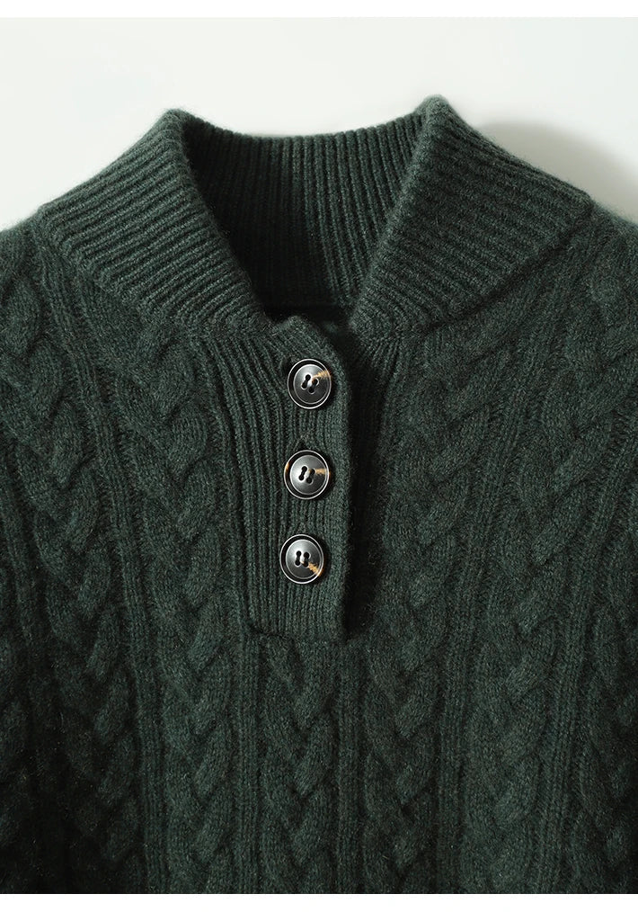 Women Cable Knit Sweater