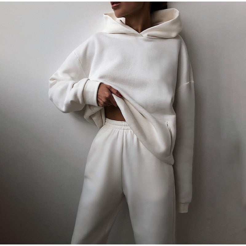 Women 2 Piece Hoodie Lounge Set