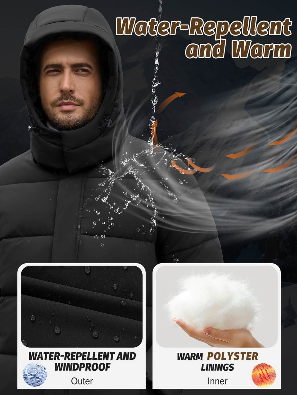Men Hooded Puffer Jacket