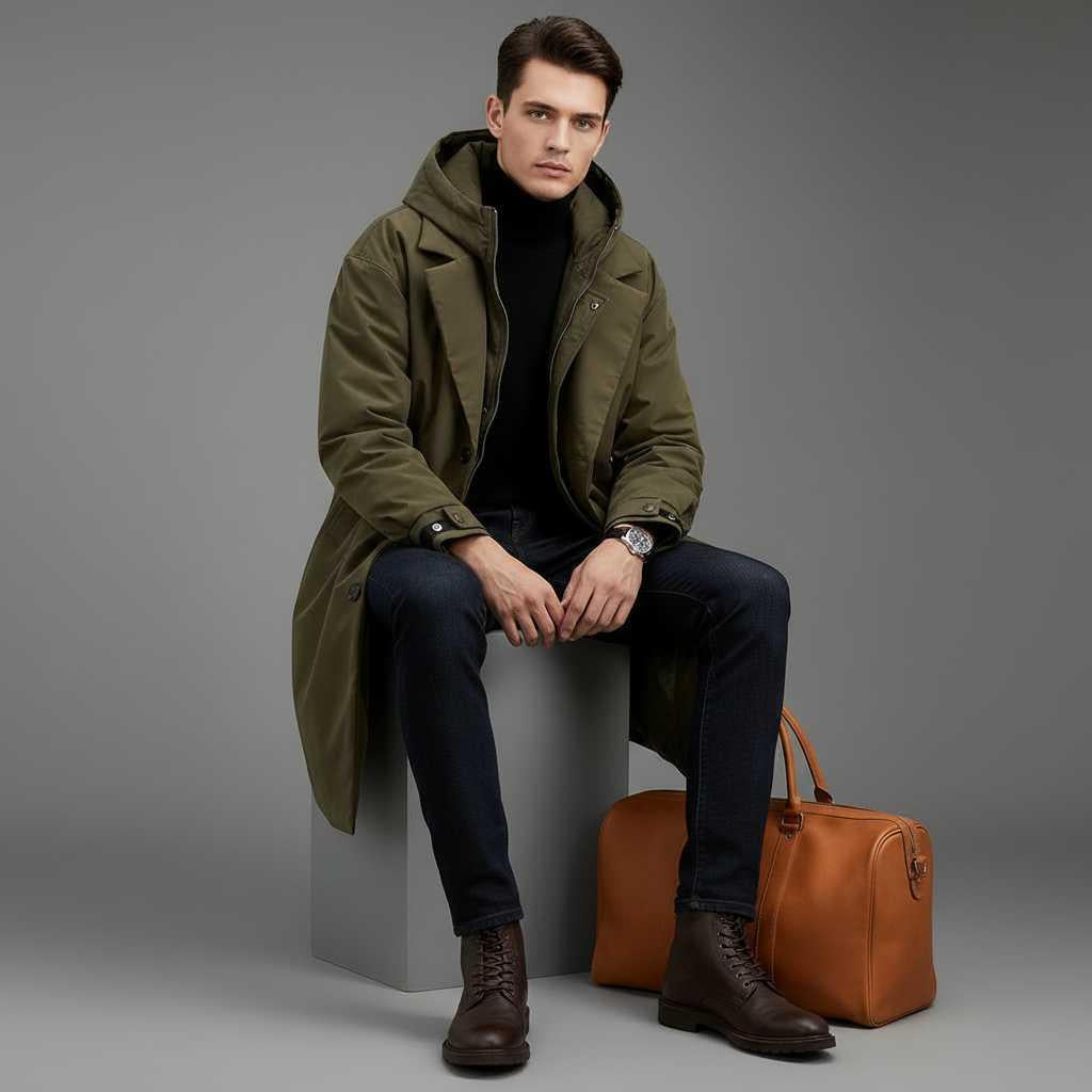 Men Waterproof Puffer Coat