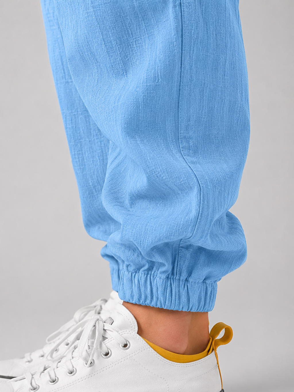 Men Linen Wide Leg Trousers