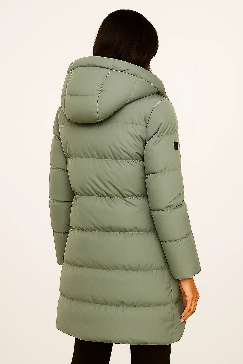 Women Longline Winter Puffer Jacket