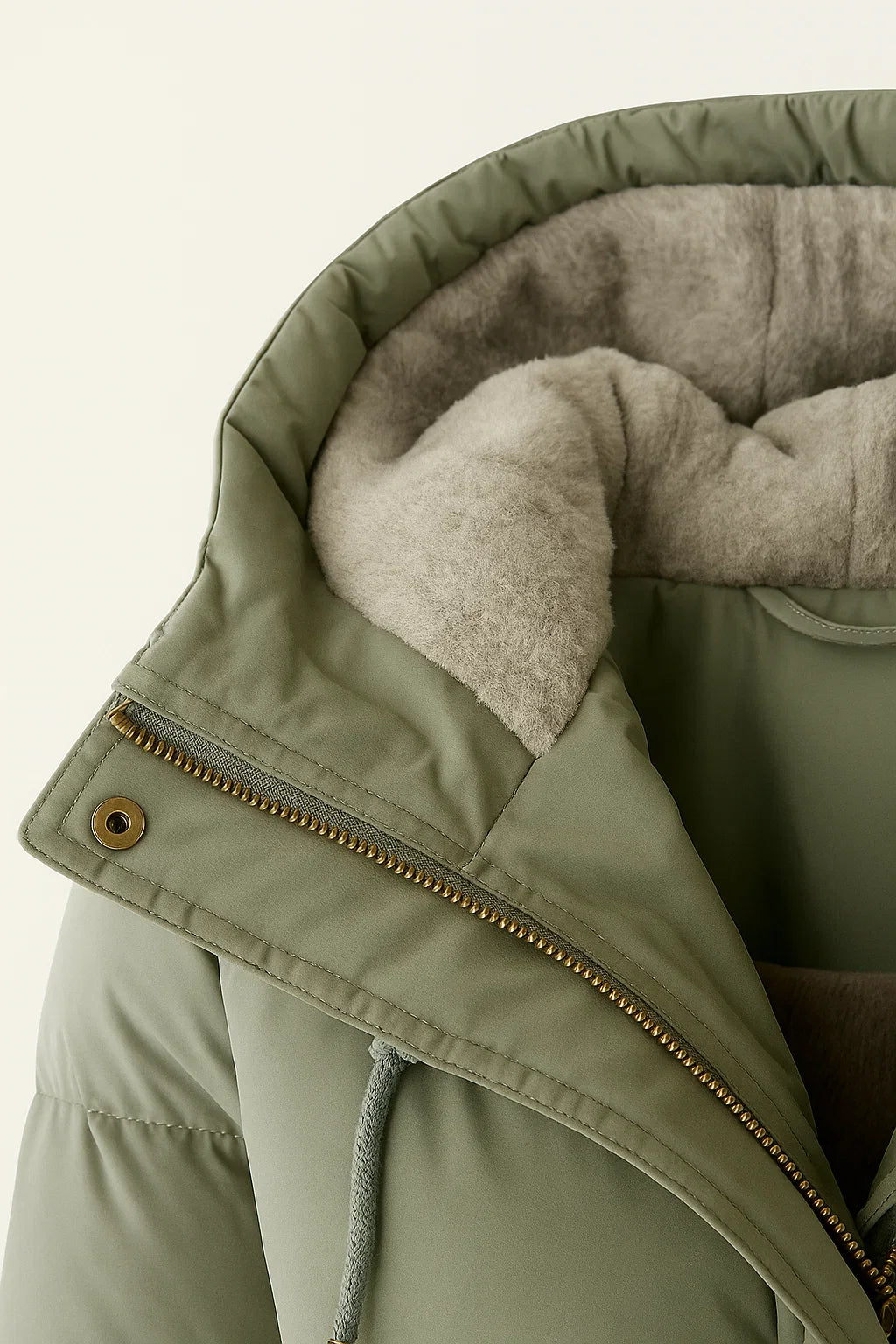 Women Longline Winter Puffer Jacket