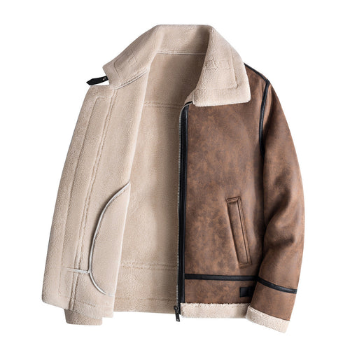 Men Faux Shearling Jacket
