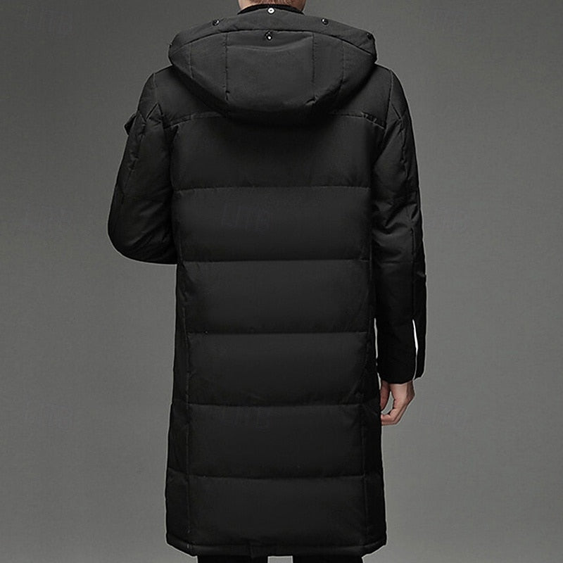 Men Long Insulated Winter Coat