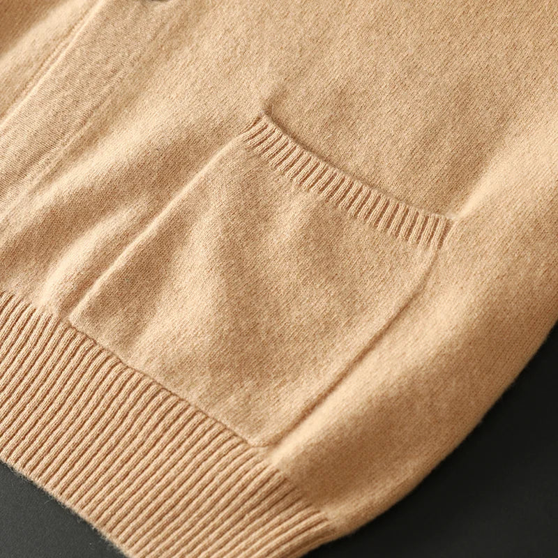 Men Striped Knit Cardigan