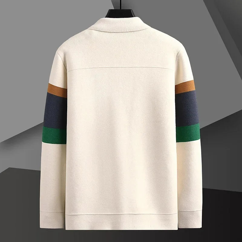 Men Heavy Knit Cardigan Coat