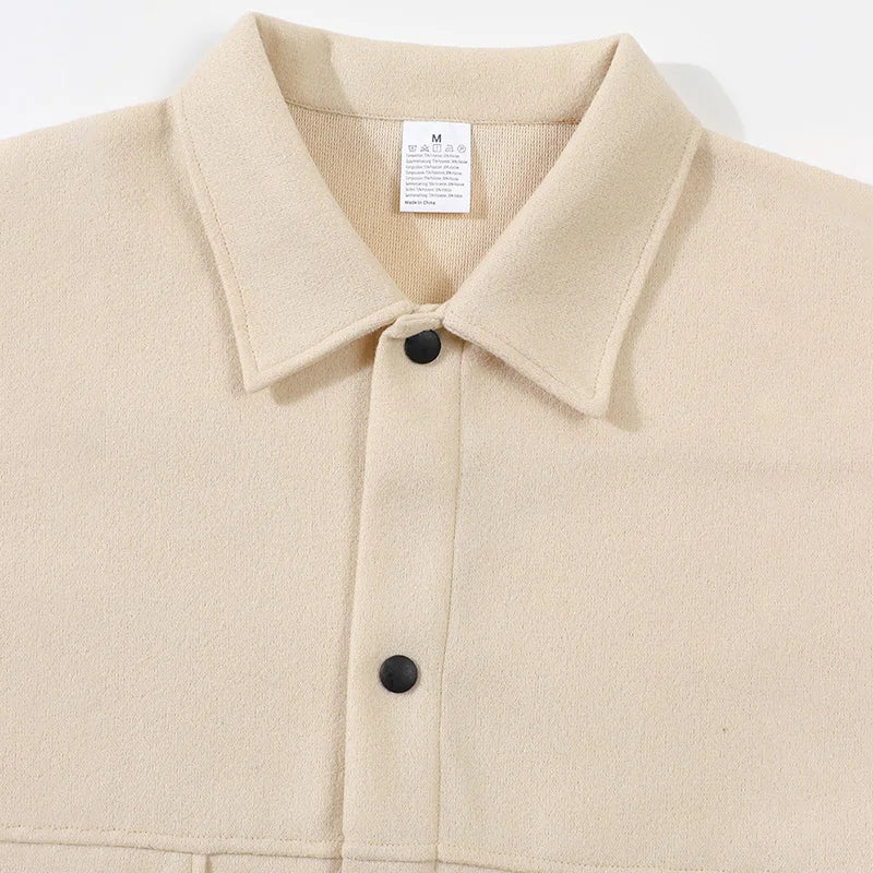 Men Brushed Wool Blend Jacket
