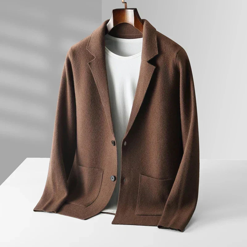 Men Cashmere Shawl Collar Cardigan