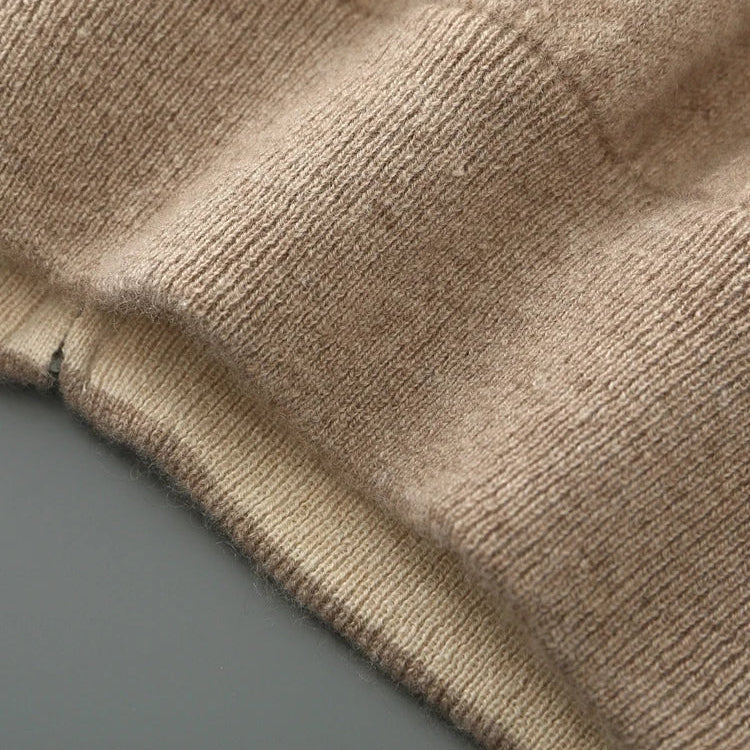 Men Cashmere Zip Cardigan