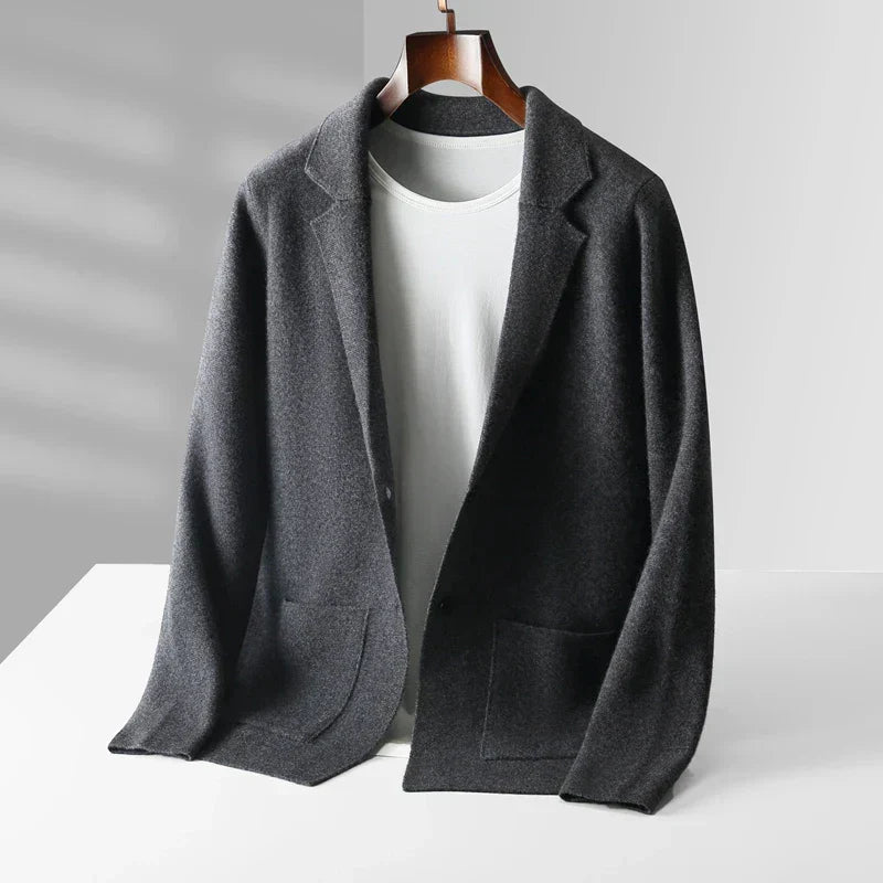 Men Cashmere Shawl Collar Cardigan