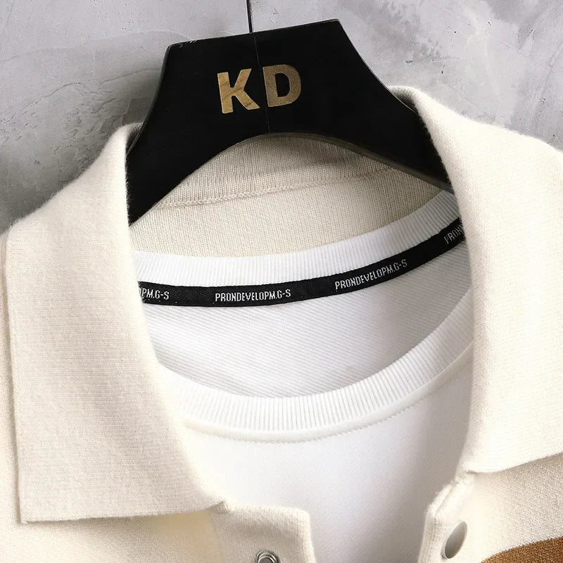 Men Heavy Knit Cardigan Coat