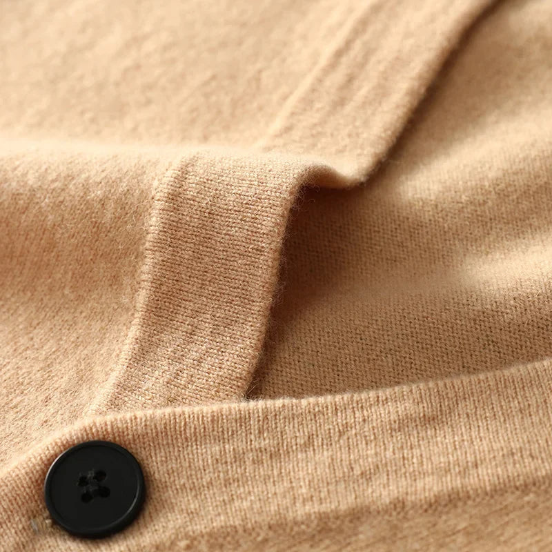 Men Striped Knit Cardigan