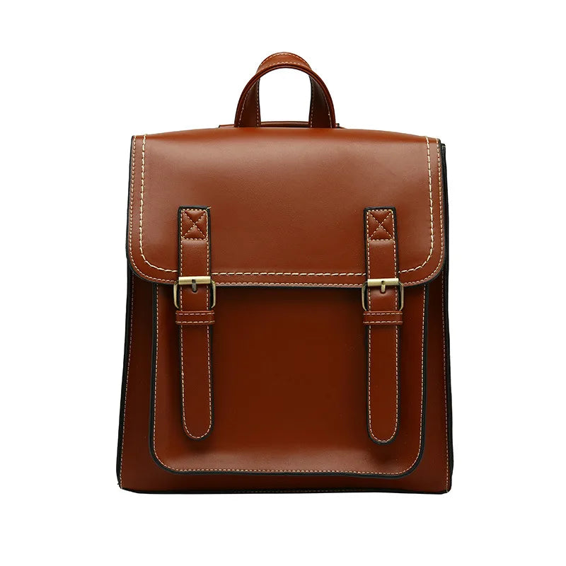 Women PU Leather Backpack