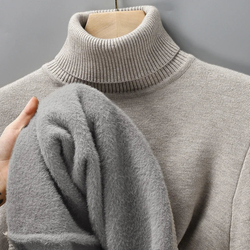 Men Merino Wool Turtleneck
