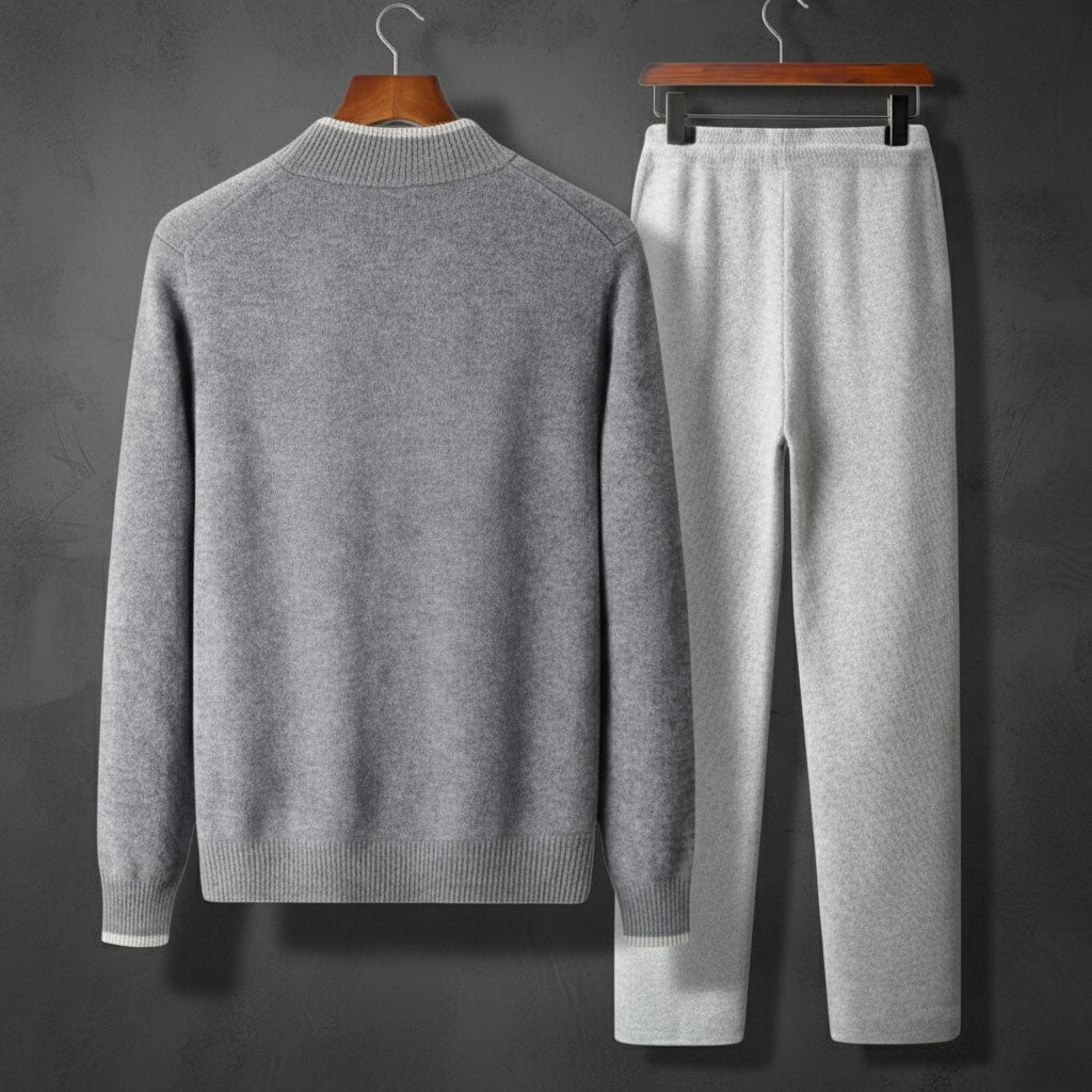 Men 2 Piece Cashmere Tracksuit Set