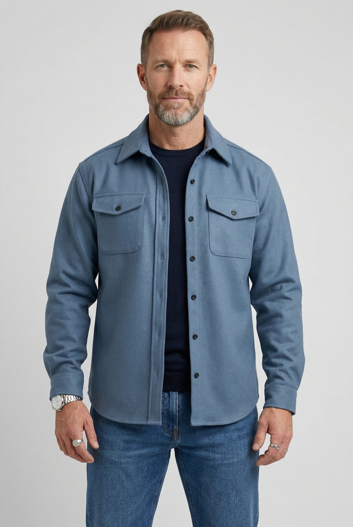 Men Pocket Overshirt
