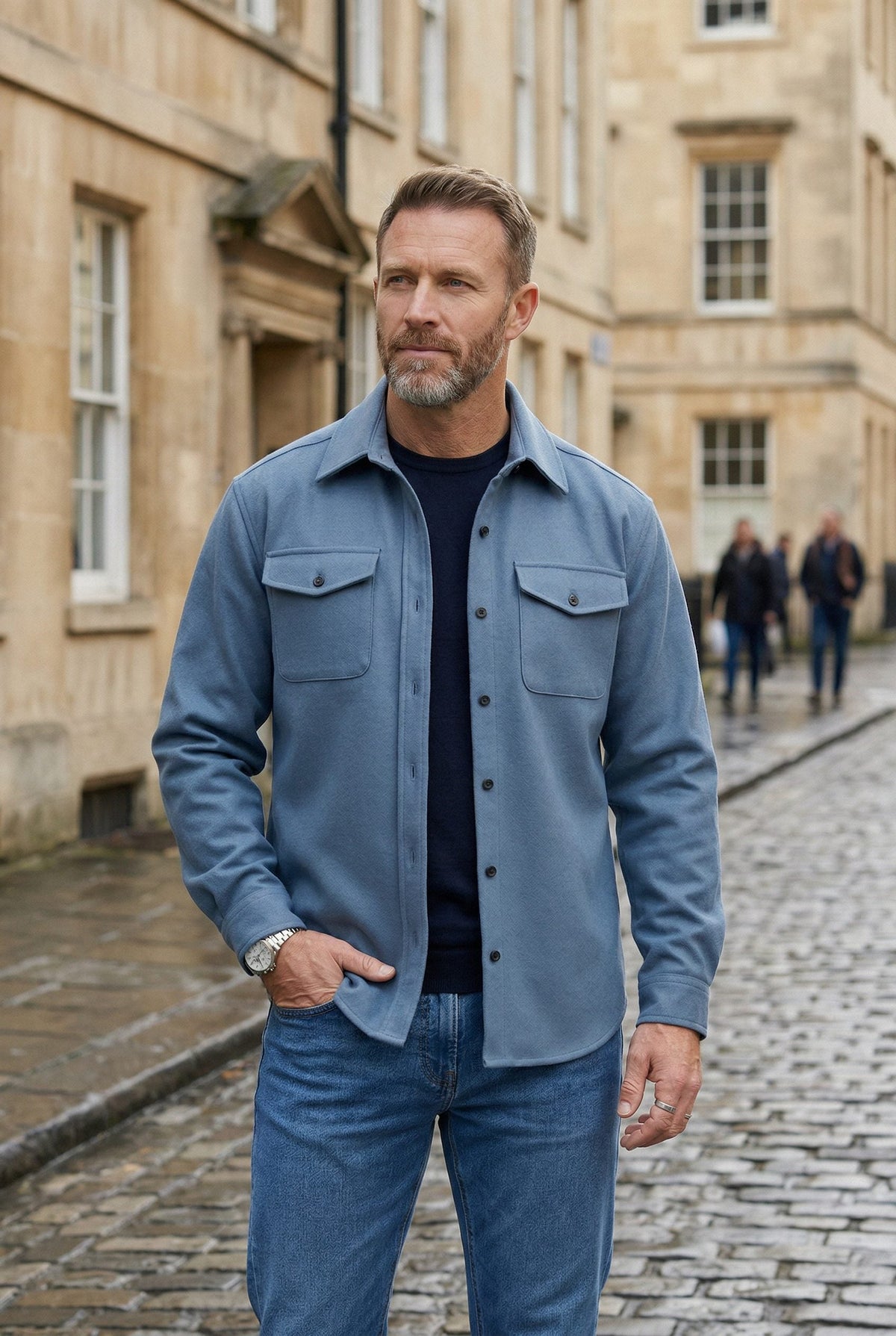 Men Pocket Overshirt