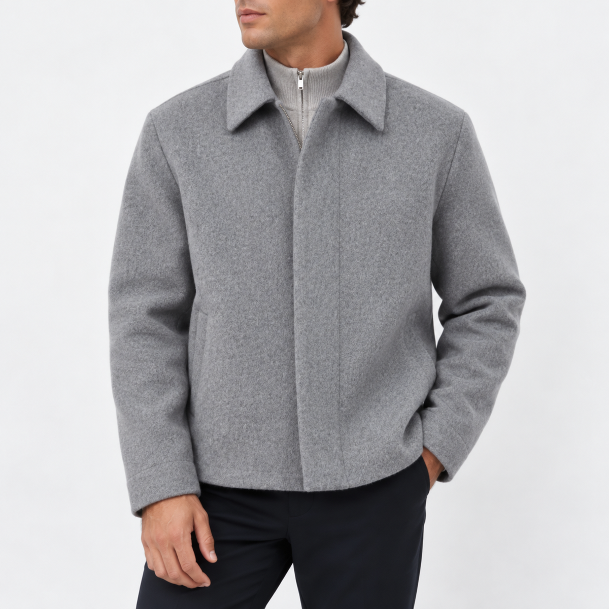 Men Wool Blend Jacket