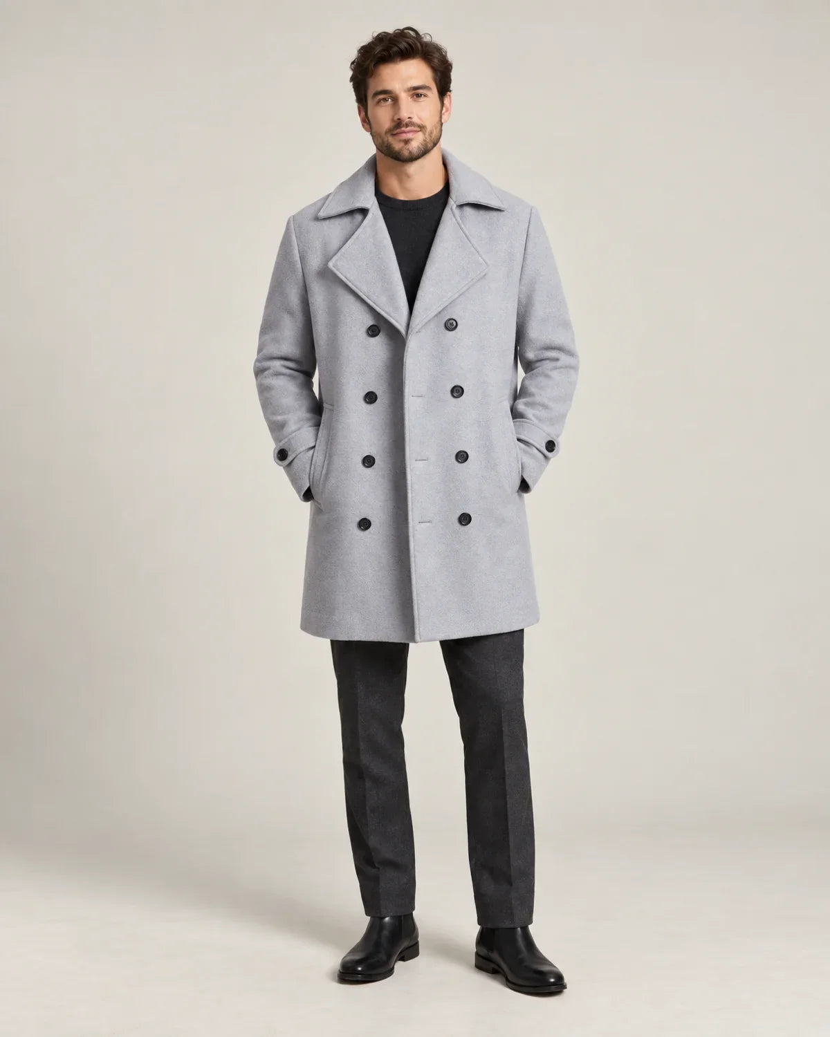 Merritt - Men's Coats in Light Grey