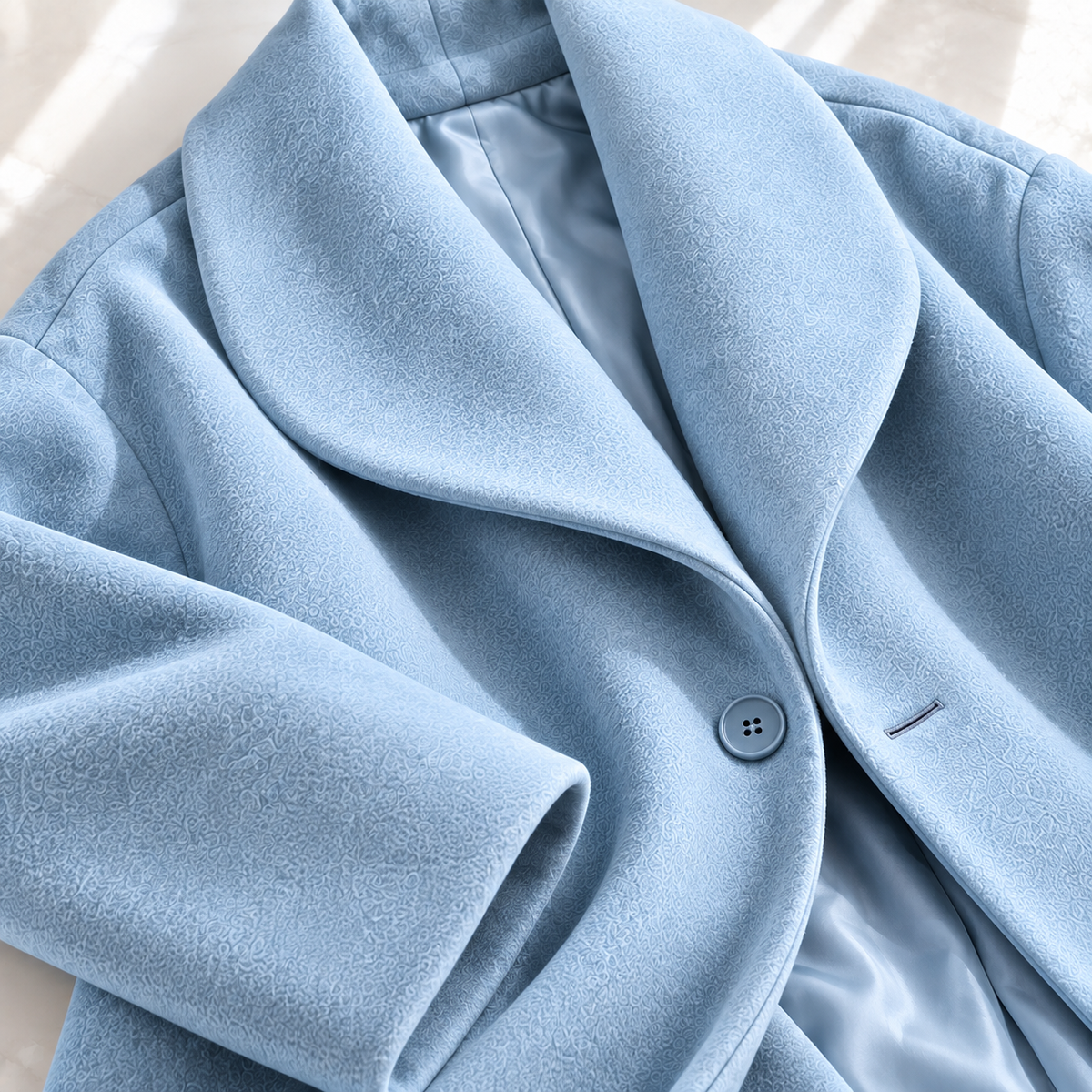 Women Shawl Collar Swing Coat