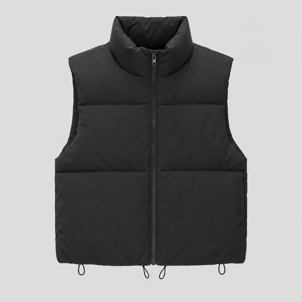 Women Cropped Puffer Vest