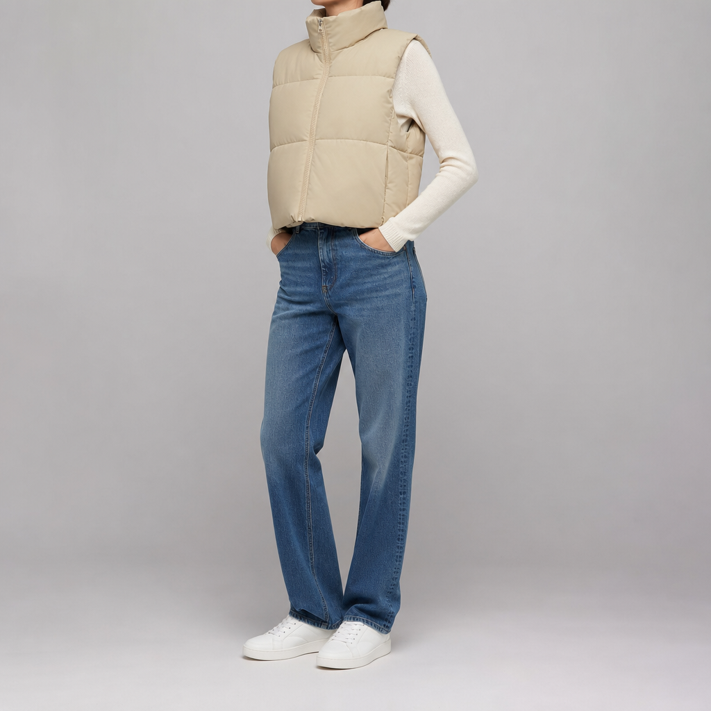 Women Cropped Puffer Vest