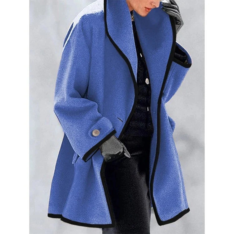 Women Longline Lapel Coat