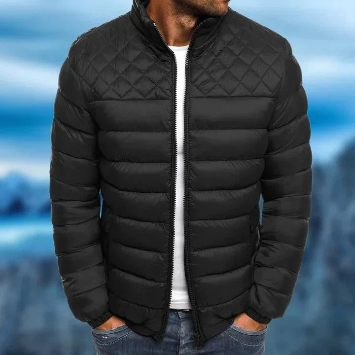 Men Quilted Puffer Jacket