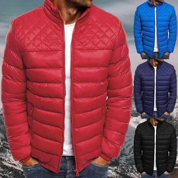 Men Quilted Puffer Jacket