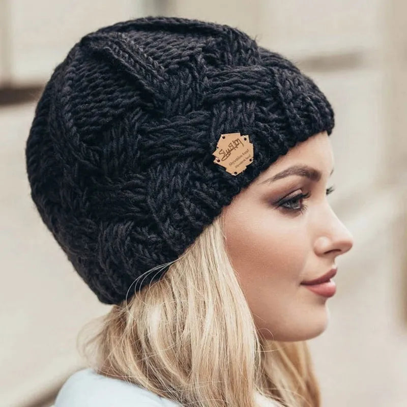 Women Cable Knit Beanie