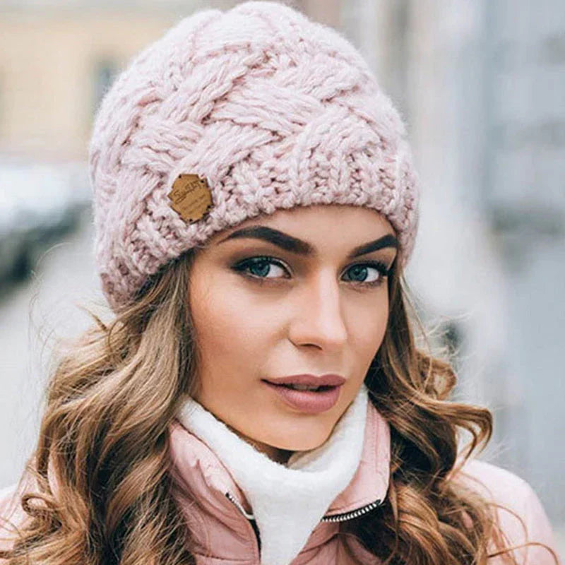 Women Cable Knit Beanie