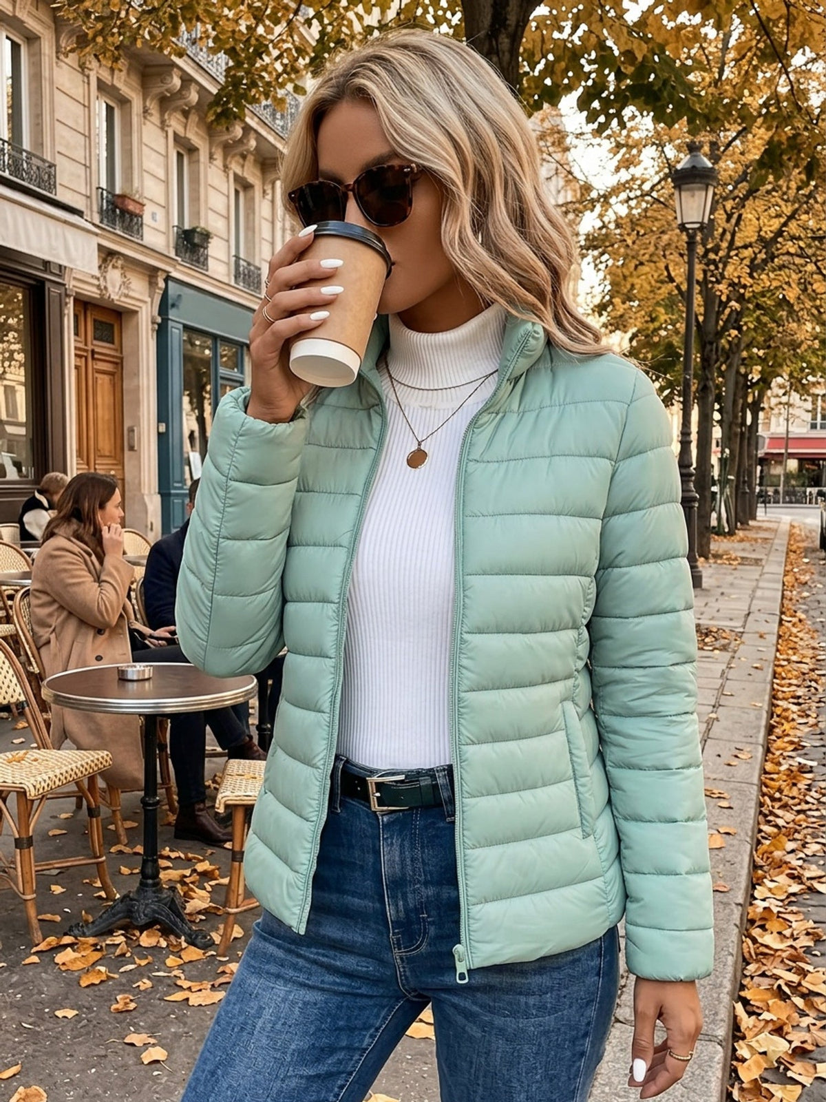 Women Cropped Puffer Jacket