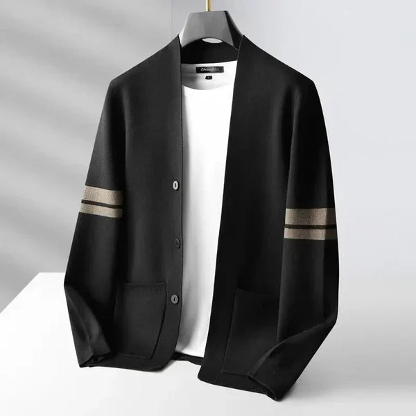 Men Merino Wool Knit Cardigan
