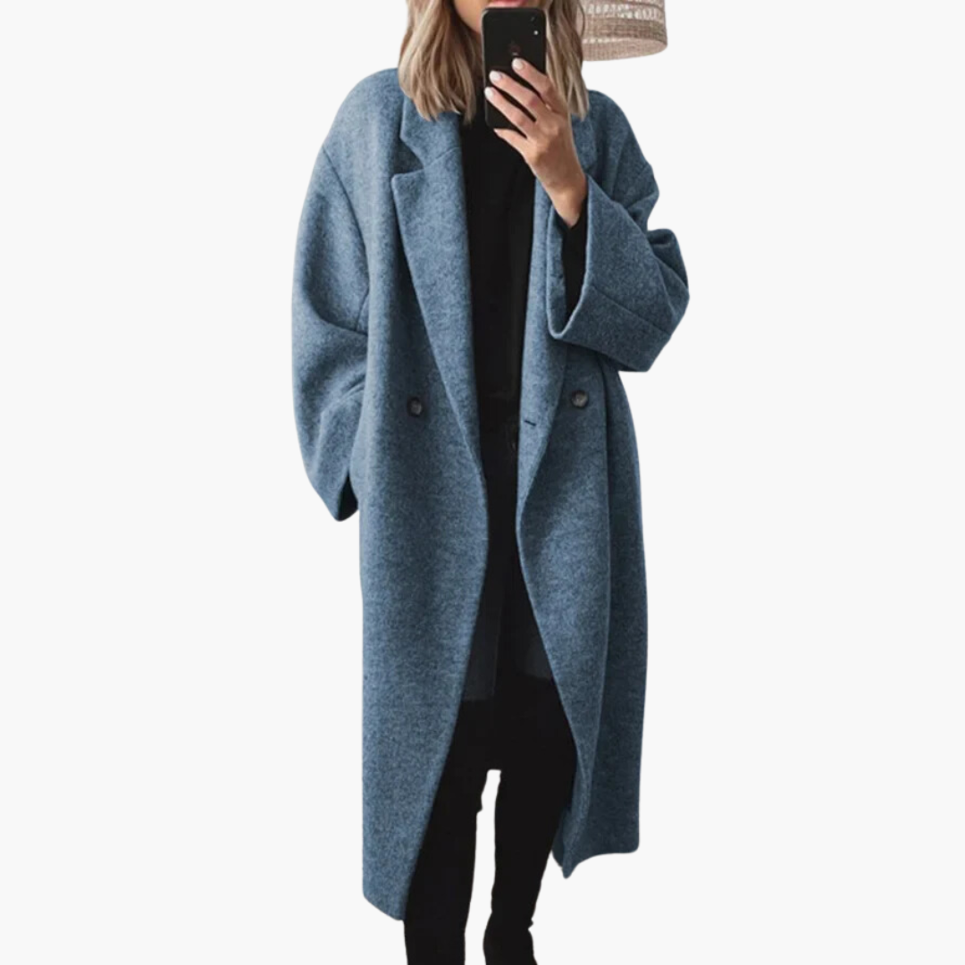 Women Wool Blend Long Winter Coat